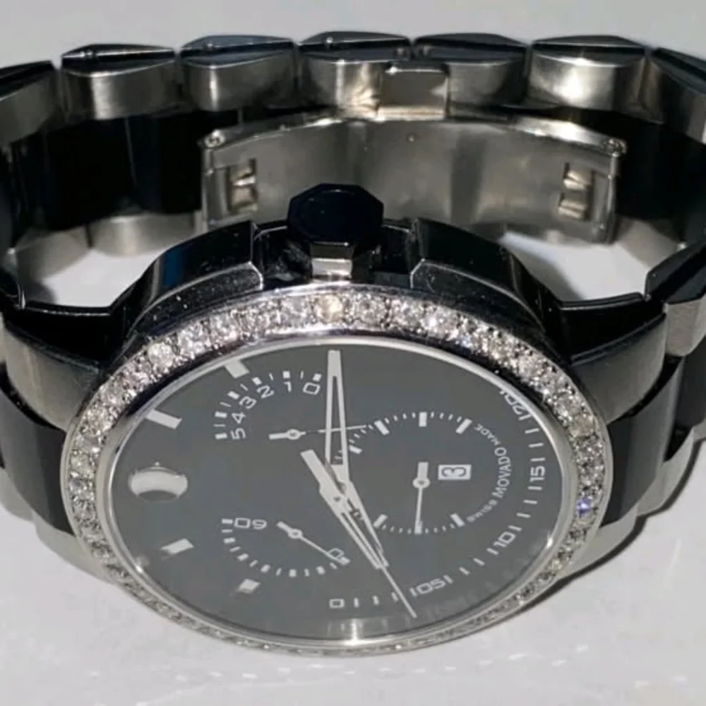 Movado Watch Mens CHRONOGRAPH Diamond Verto - Picture 8 of 8